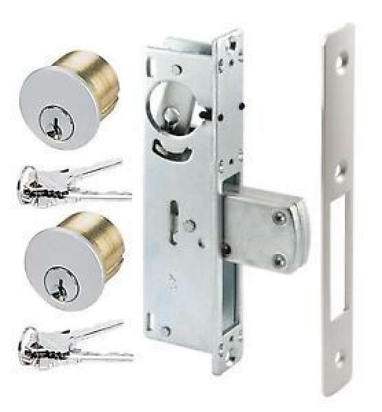 ADAMS-RITE DEADBOLT WITH TWO MORT. CYL